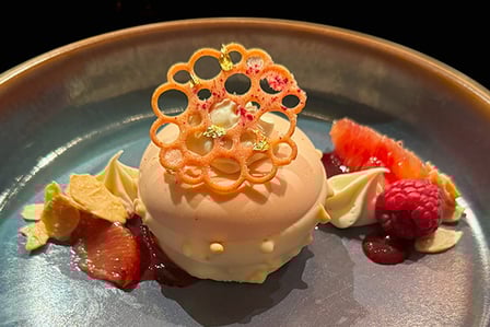 image of Blood Orange Mousse Cake dessert
