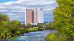 View over the Truckee Meadows of GSR