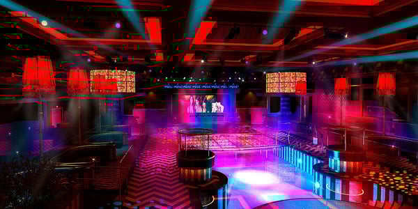 LEX Nightclub interior with dance floor