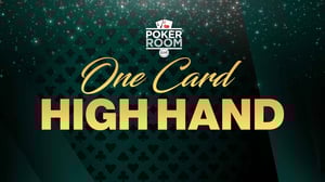 Banner ad for One Card High Hand promotion at the Poker Room at GSR